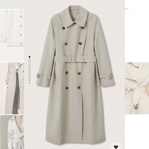 Mango double breasted trench. Size S. Like new
